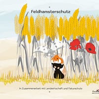 Bestellen Sie bei flurundnatur das Hinweisschild für den Feldhamsterschutz
