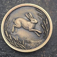 Münze Feldhase 40 mm