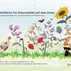 flurundnatur - Blühstreifen Hinweisschild - für Naturschutz und Landwirte - Rebhuhn, Feldhamster