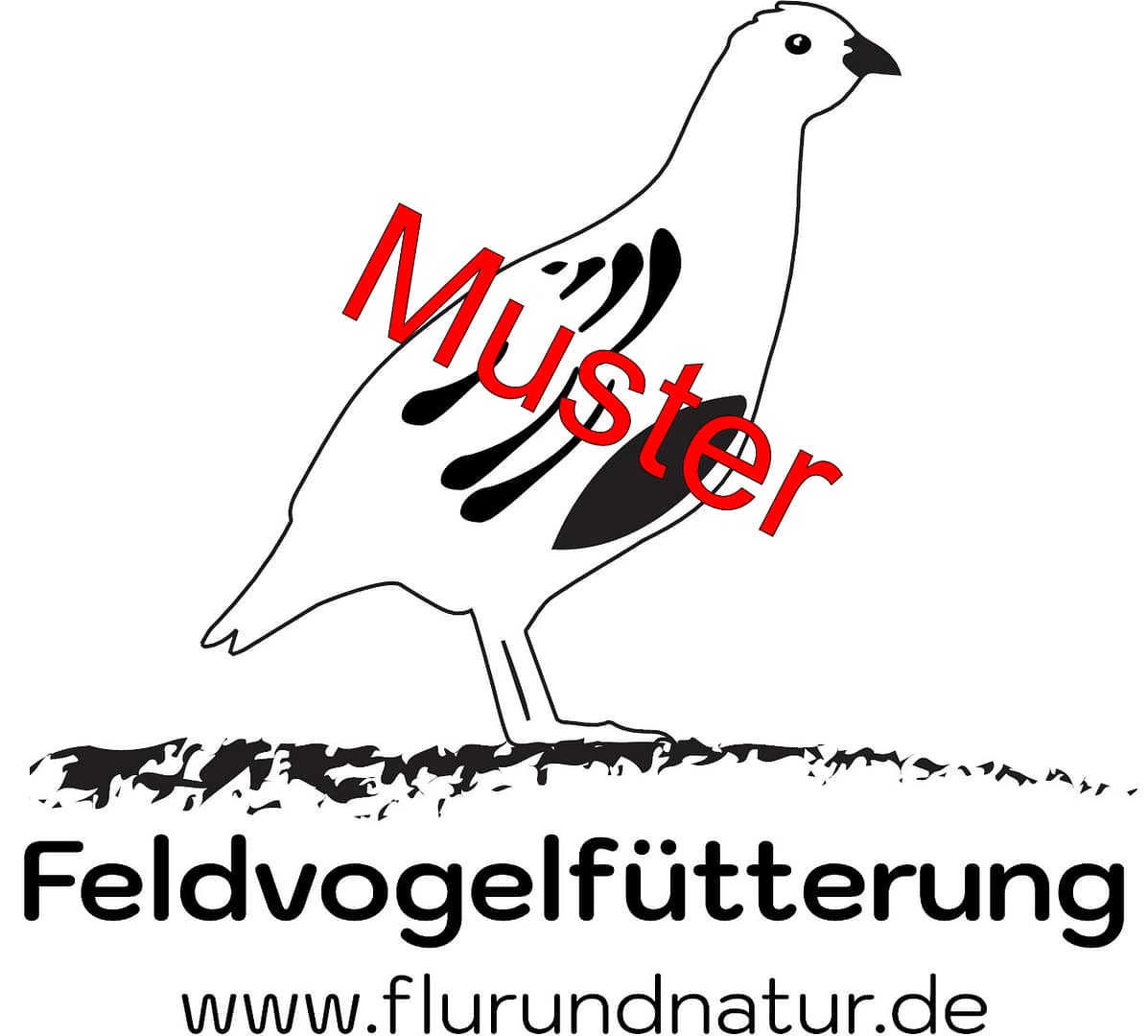 Aufkleber für Fasanenfütterung 30 Liter