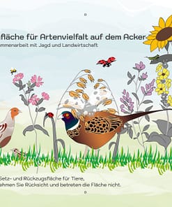 Bestellen Sie das Hinweisschild Rebhuhn und Fasan für Jagd und Landwirtschaft