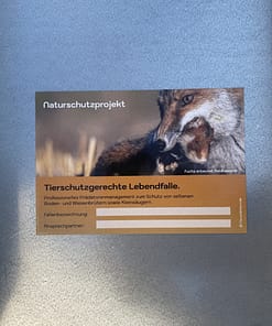 Fallen Hinweisschild Fuchs