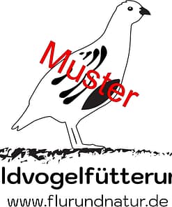 Aufkleber für Fasanenfütterung 30 Liter