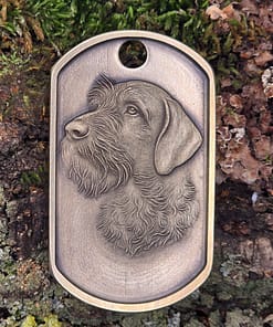 Dogtag Drahthaar 49 x 29 mm
