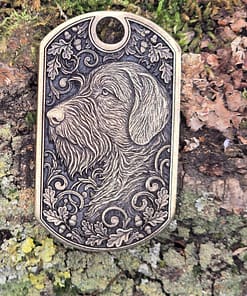 Dogtag Drahthaar 49 x 29 mm