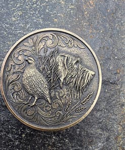 Münze Deutsch Drahthaar mit Rebhuhn 40 mm