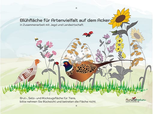 Bestellen Sie das Hinweisschild Rebhuhn und Fasan für Jagd und Landwirtschaft