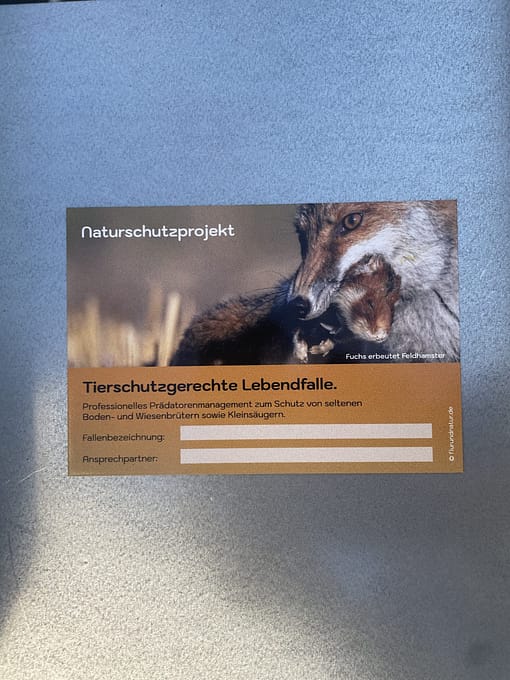 Fallen Hinweisschild Fuchs