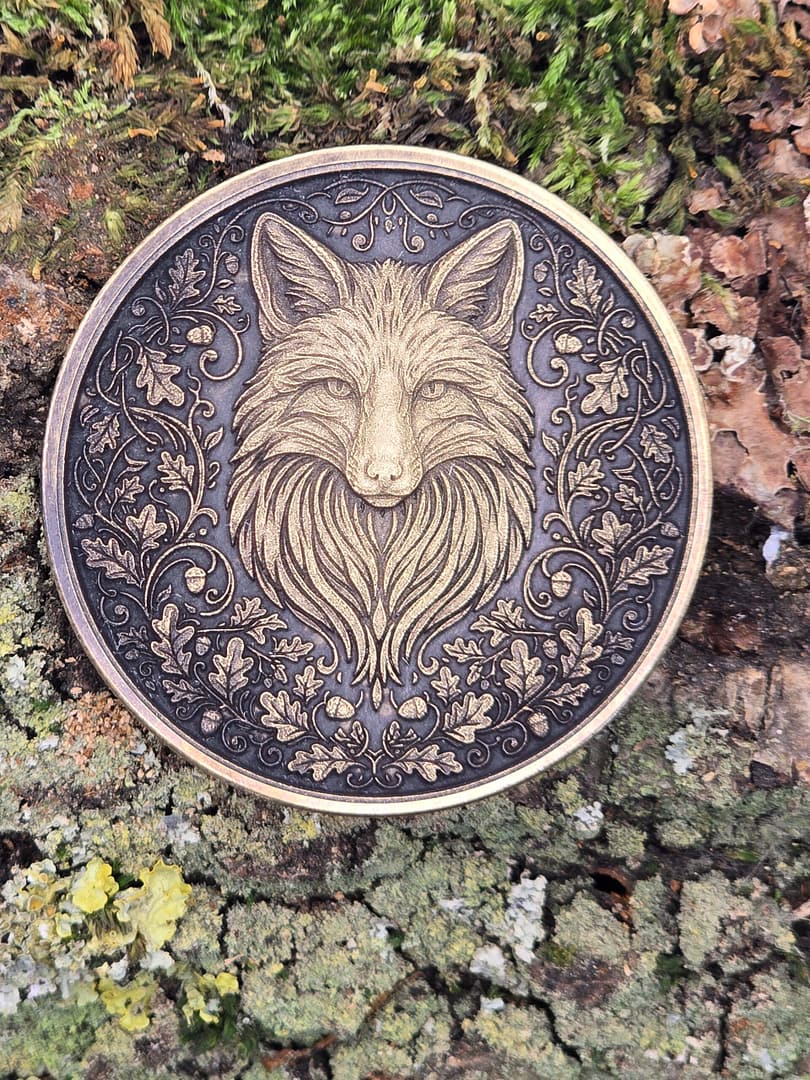 Münze Fuchs Winterbalg 40 mm