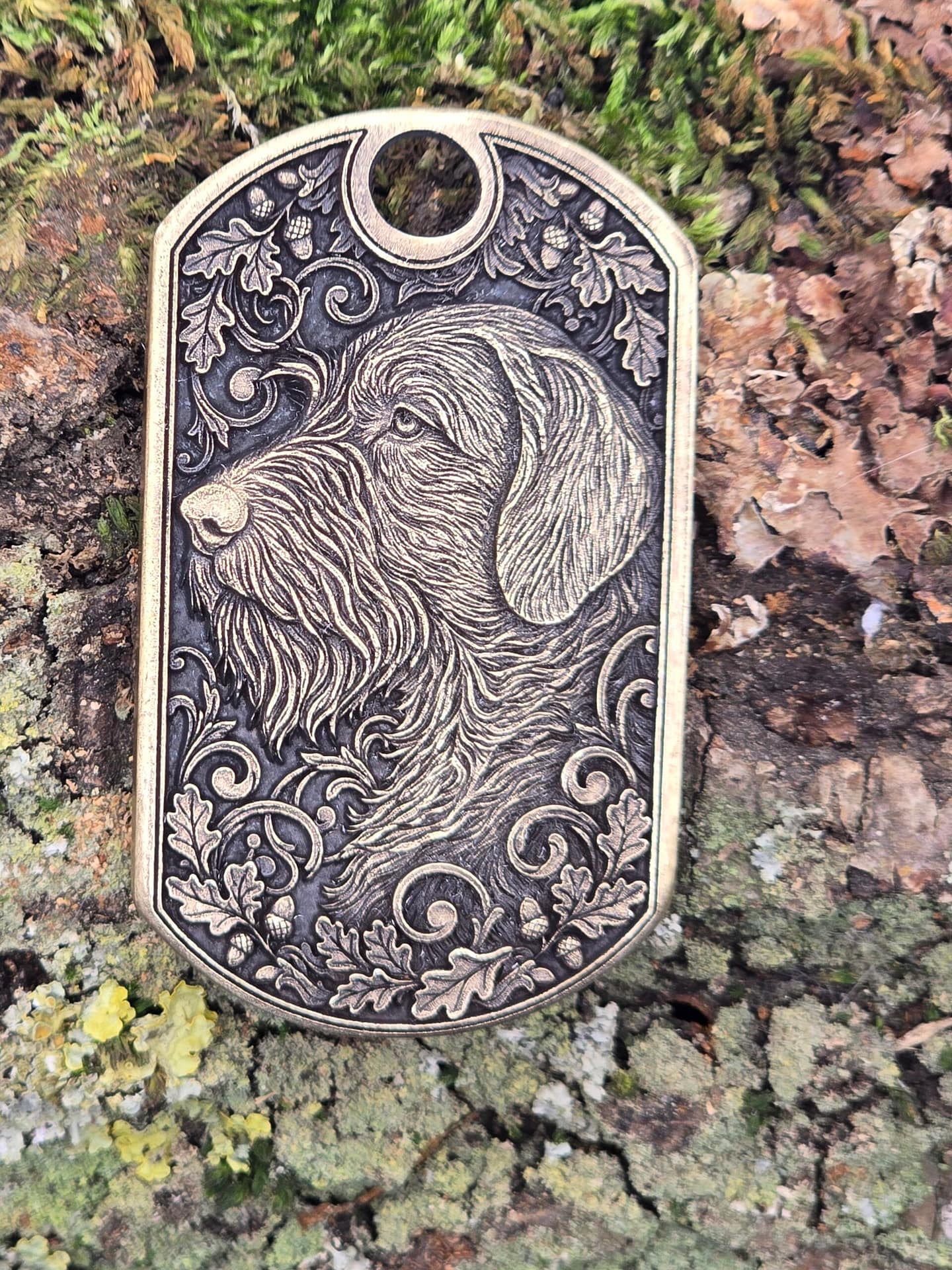 Dogtag Drahthaar 49 x 29 mm